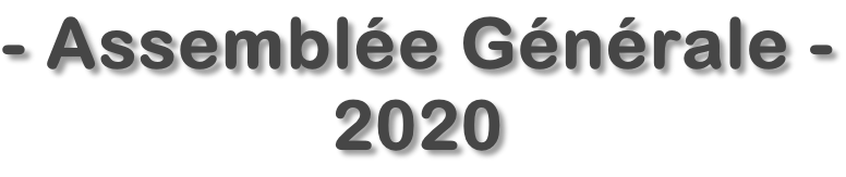 - Assemblée Générale - 2020
